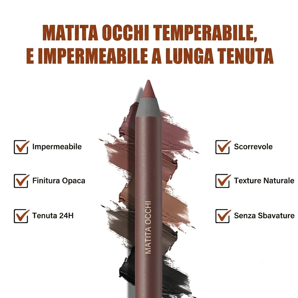 Trucco Occhi Matita Eyeliner Resistente a Sbavature Punta Morbida