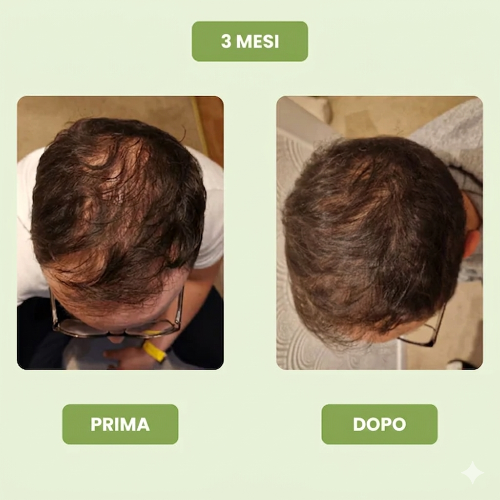 Siero per la crescita dei capelli da uomo