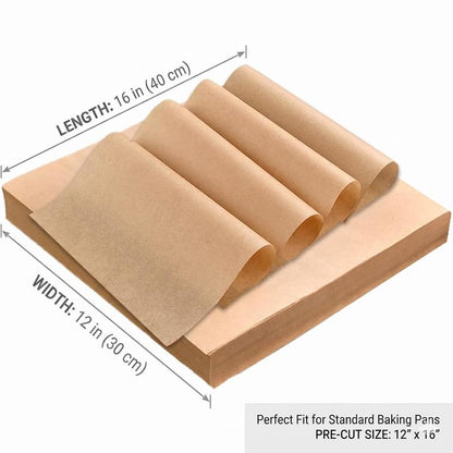 Foglio Carta Forno Antiaderente Rettangolare 100 Pz Resistenti