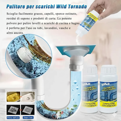 (Confezione da 2) - Sbloccante Tubature per Cucina e Bagno con Azione Battericida