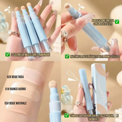 PIPL Dual Concealer and Foundation – 2-in-1 a Lunga Tenuta (24h)
