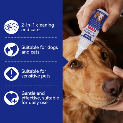 Sollievo Oculare Gocce per Cani e Gatti Trattamento Allergie