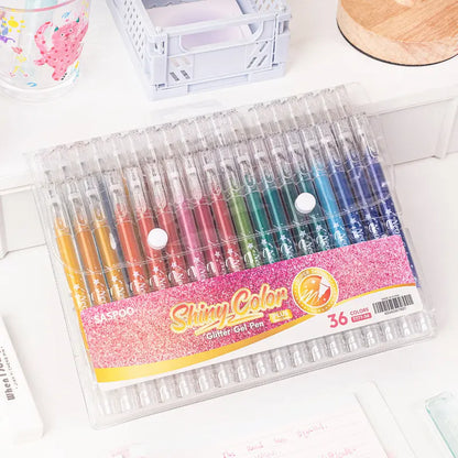 Colori Brillanti Penna Gel Glitter Metallico Resistente all'Acqua