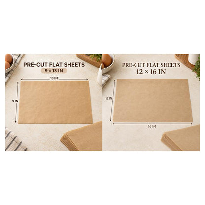 Foglio Carta Forno Antiaderente Rettangolare 100 Pz Resistenti