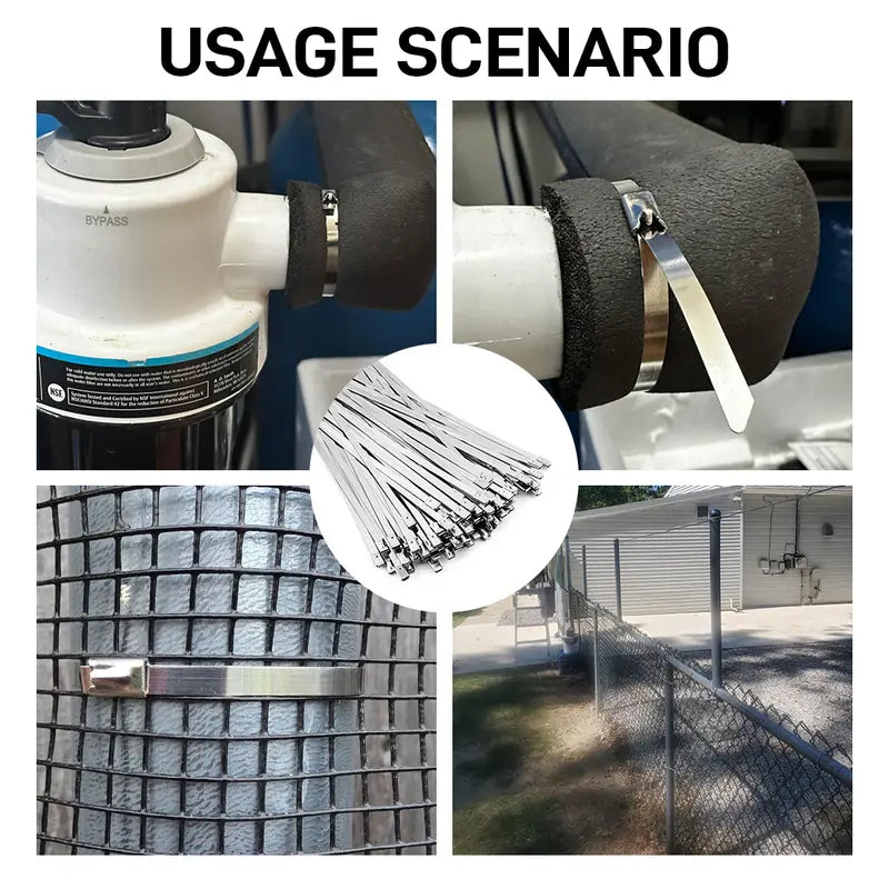 Fissaggio Resistente Kit Pistola Cavi Acciaio Inox 304 UV