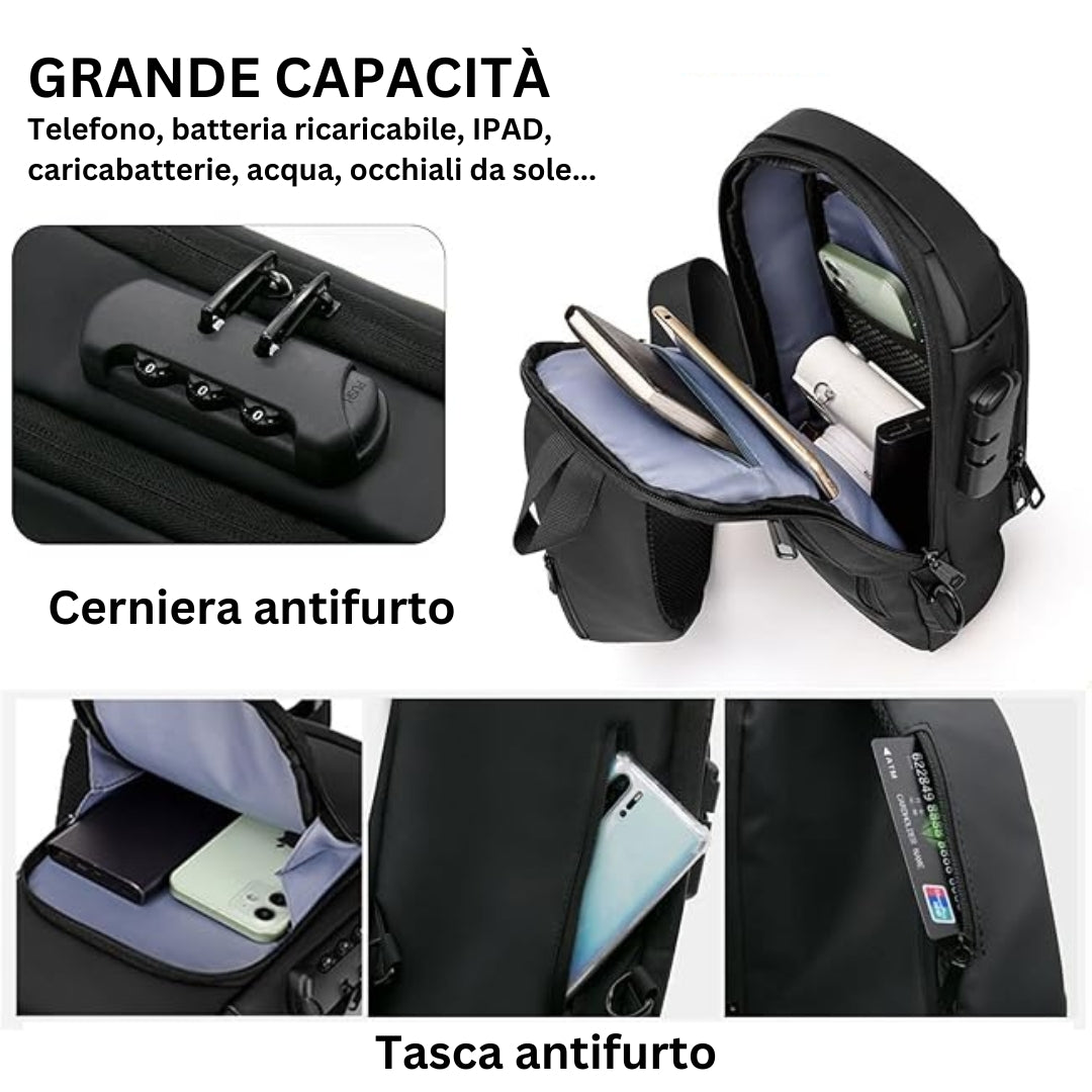 TASCA CROCE ANTIFURTO 2025