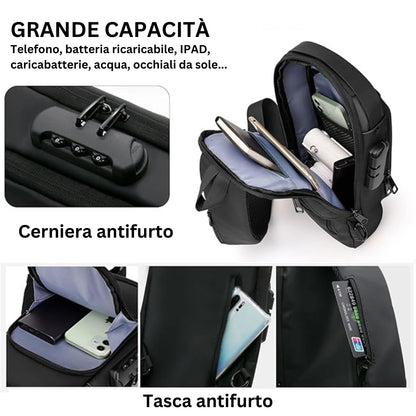 TASCA CROCE ANTIFURTO 2025