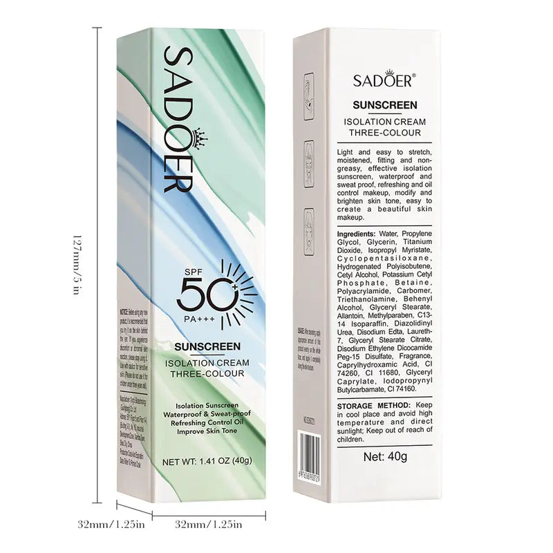 Protezione Solare SPF 50+ Crema Viso Opacizzante Idratante