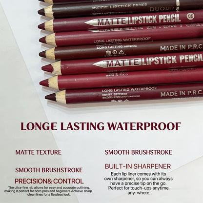 Confezione da 12 - Trucco Labbra Waterproof Matita Contorno Preciso Lunga Durata