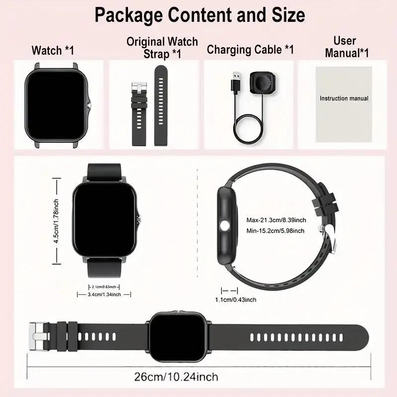 Monitoraggio Attività Smartwatch Touch Screen 1.83" IP68