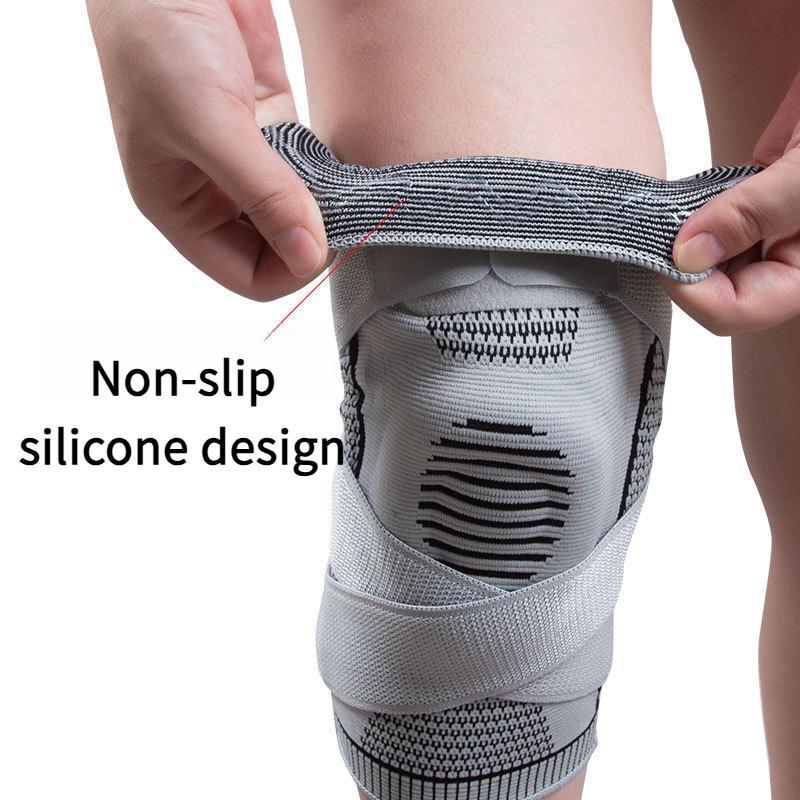 Supporto Compressivo per Ginocchia con Doppio Bracciale Sportivo