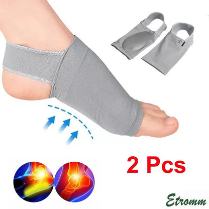 Supporto Plantare Con Fascia Compressione Nylon E Inserto Gel