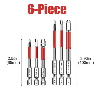 Set Cacciaviti Magnetici con Punta Esagonale per Viti Varie