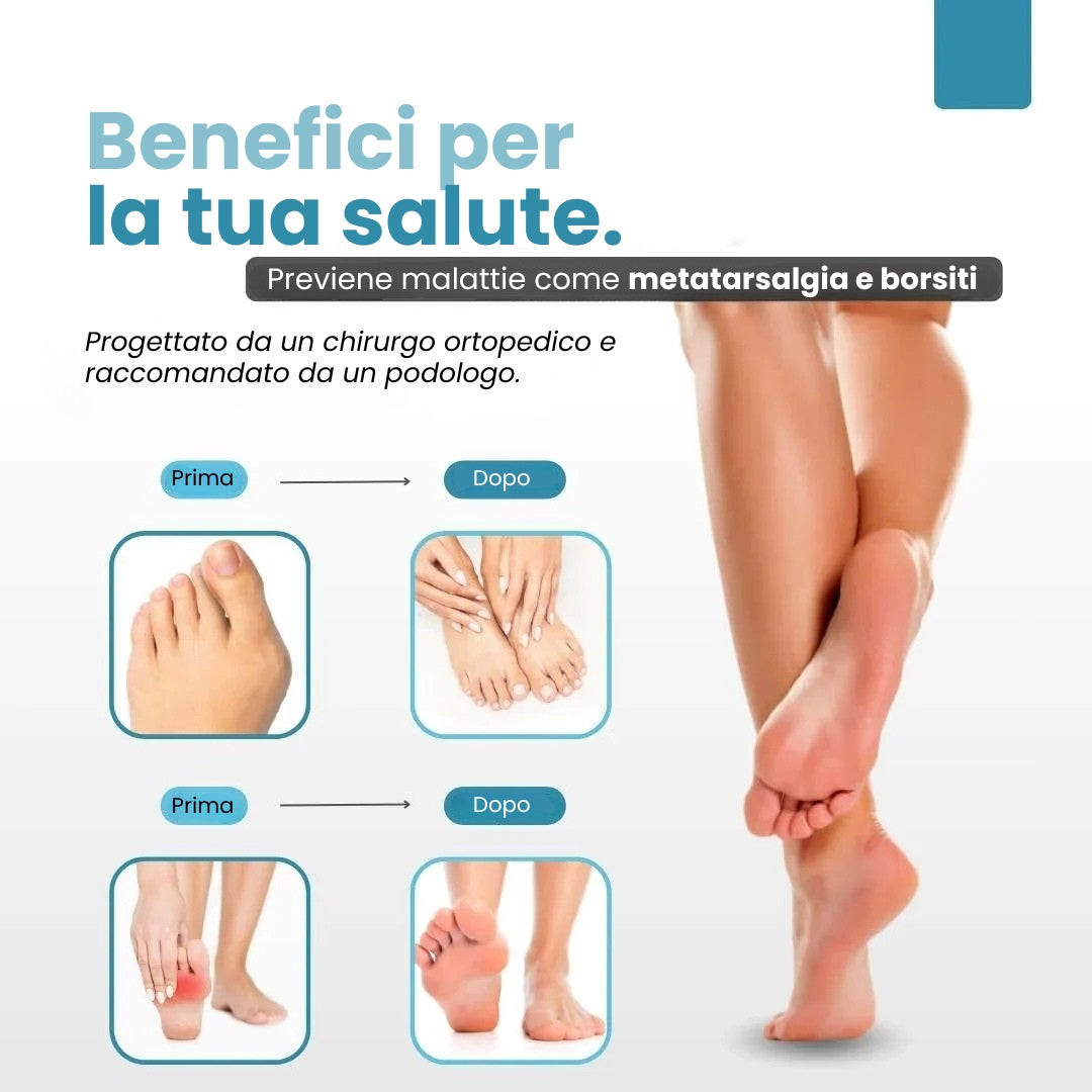PharmaToe™ Cuscinetti terapeutici con separatore dita