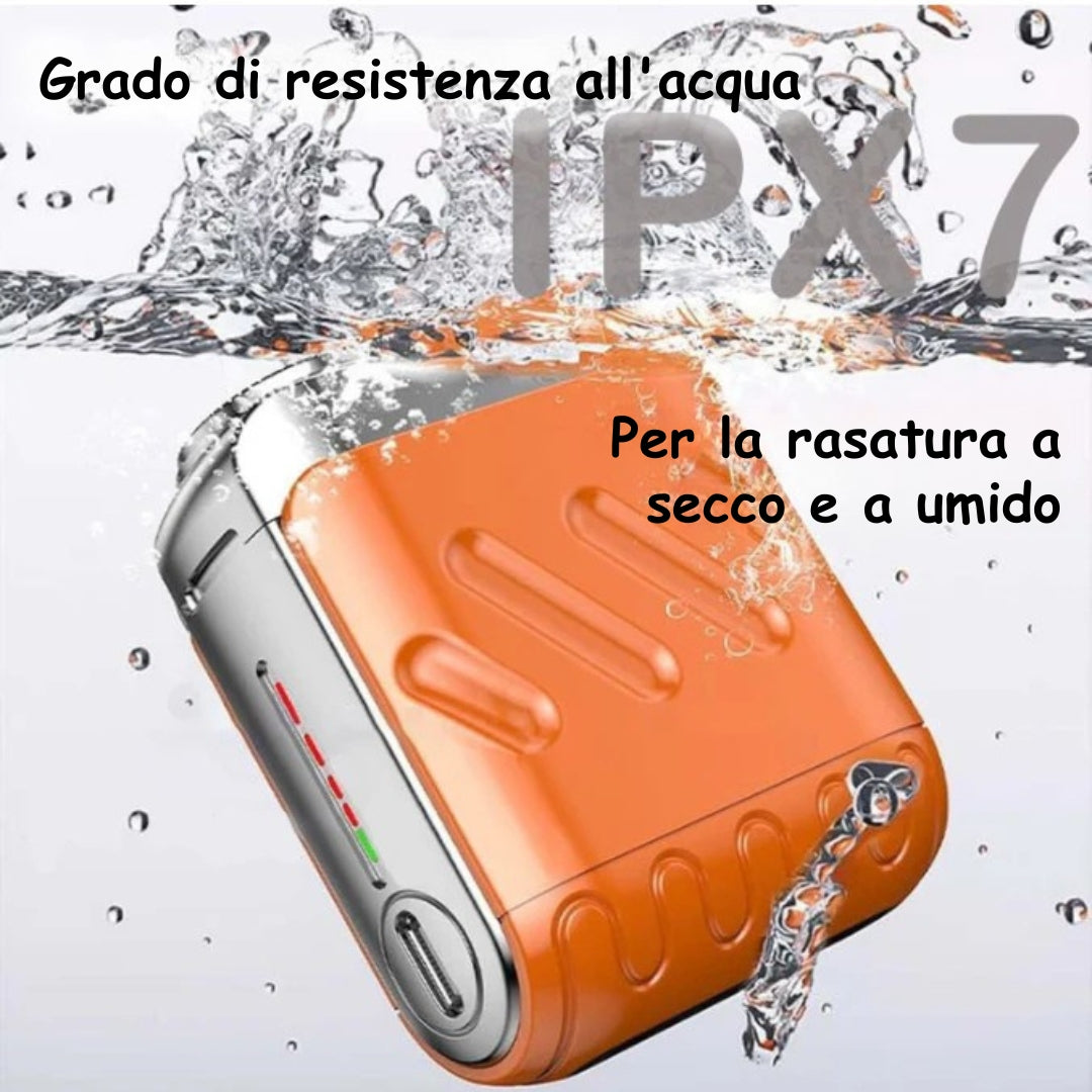 Rasoio elettrico 2025 – Rasatura a secco e a umido, compatto e potente, unisex