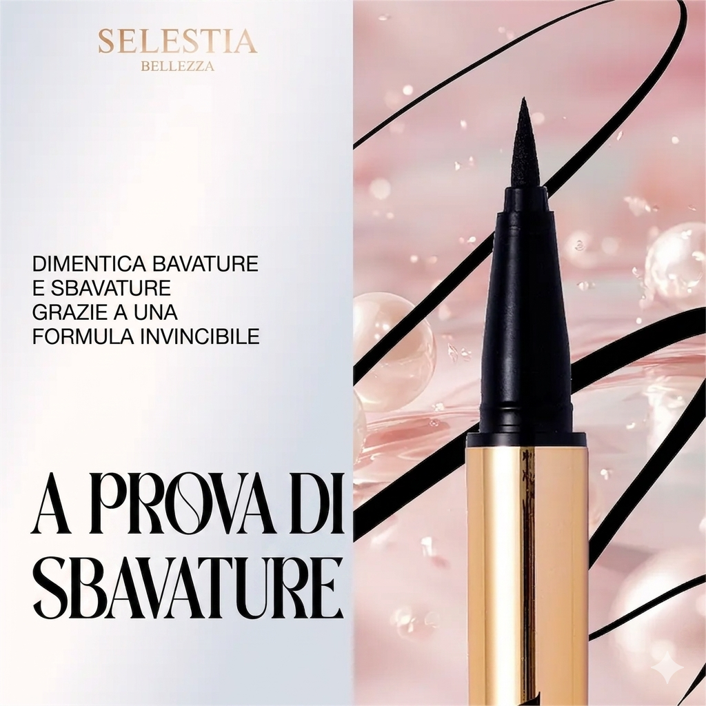 Tratto Preciso Eyeliner Liquido Resistente Sbavature Punta Feltro