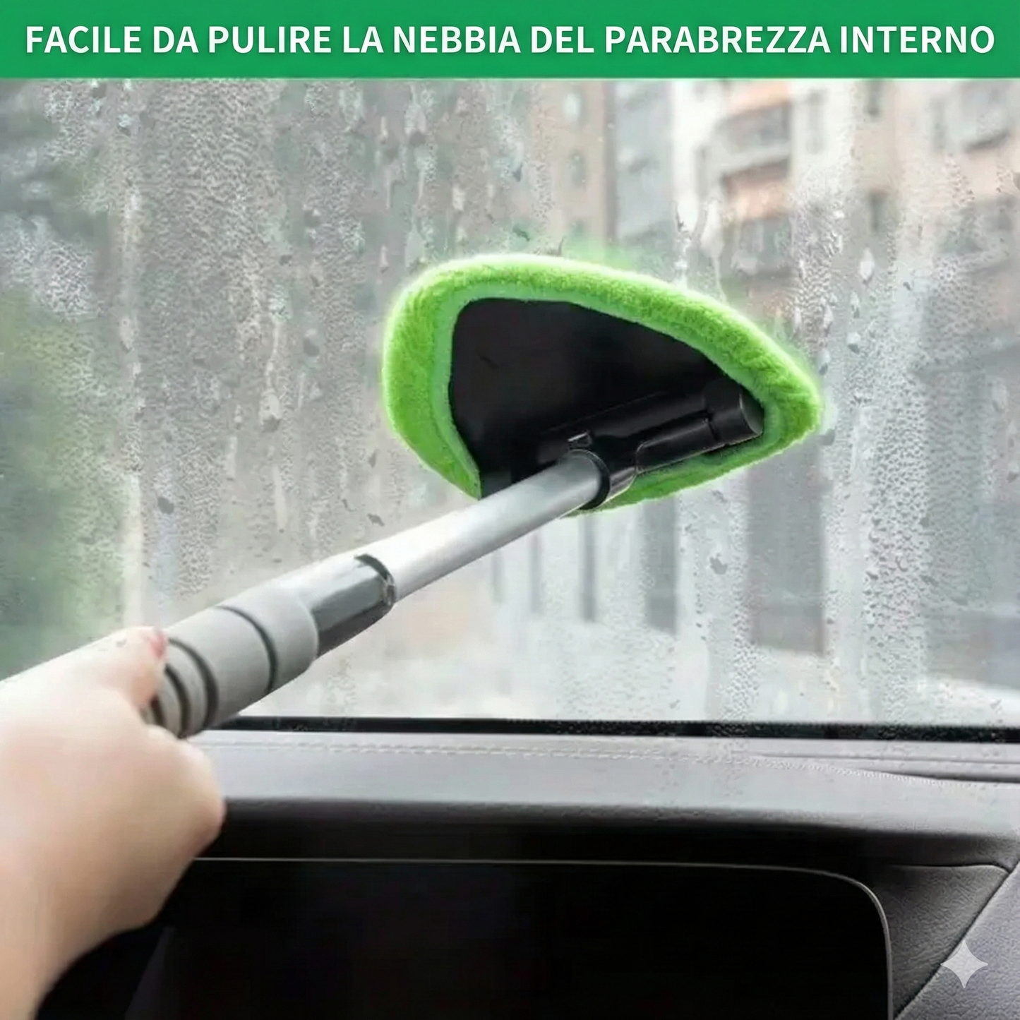 Strumento Pulizia Parabrezza - Manico Estensibile