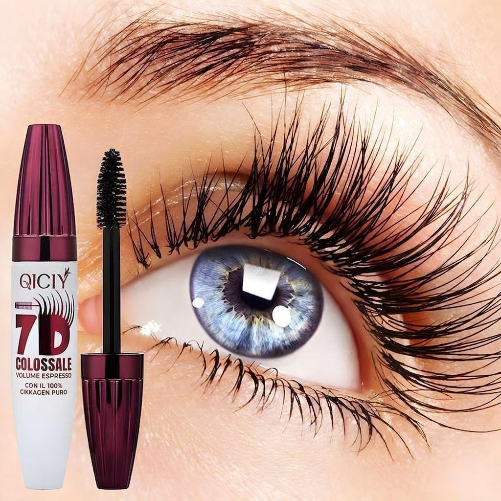 Lunga Durata Mascara Ciglia 7D Impermeabile Effetto Naturale