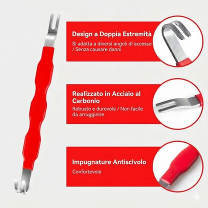 6 pezzi - Kit di pinze per scollegamento e rimozione impianti elettrici auto