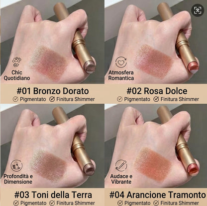 ACQUISTA 1 E RICEVI 3 GRATIS - Ombretti Stick Long Lasting Waterproof con Effetto Perlato