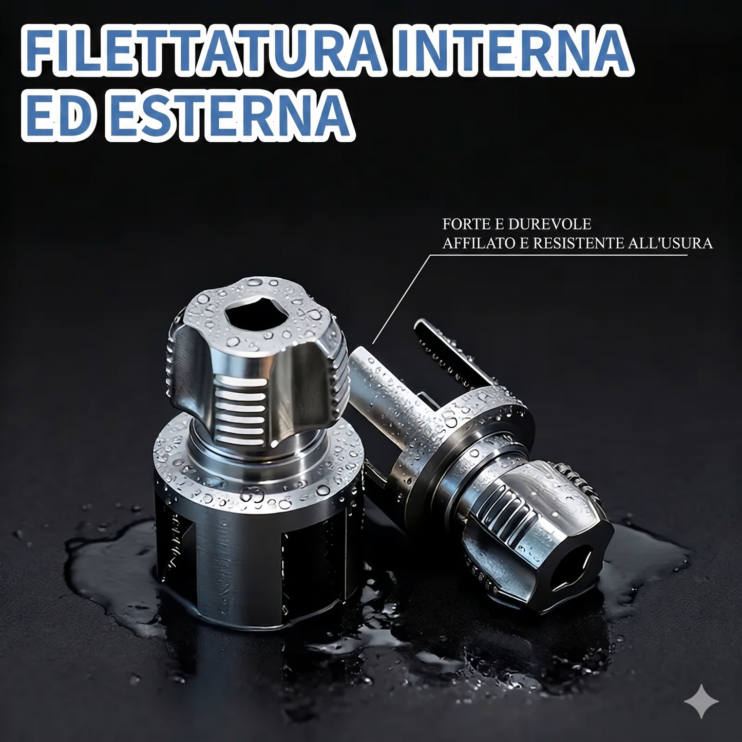 Confezione da 2 - Massimizza Efficienza Attrezzo Filettatura Tubazioni Durevole