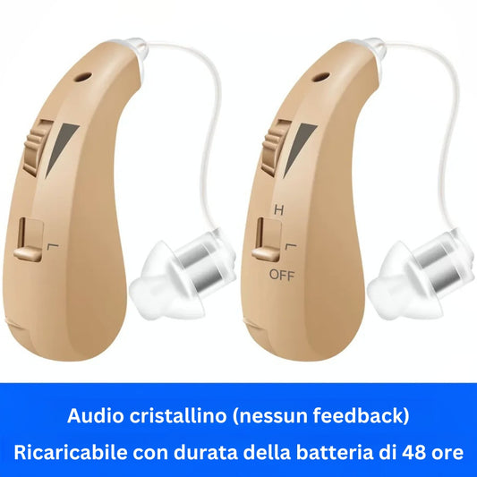 Apparecchi acustici ricaricabili