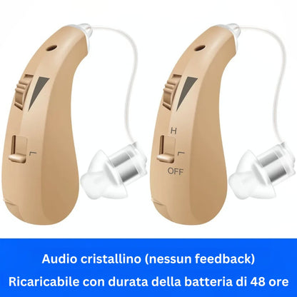 Apparecchi acustici ricaricabili