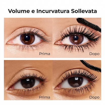 Volume Intenso Mascara Waterproof Nero Effetto Allungante