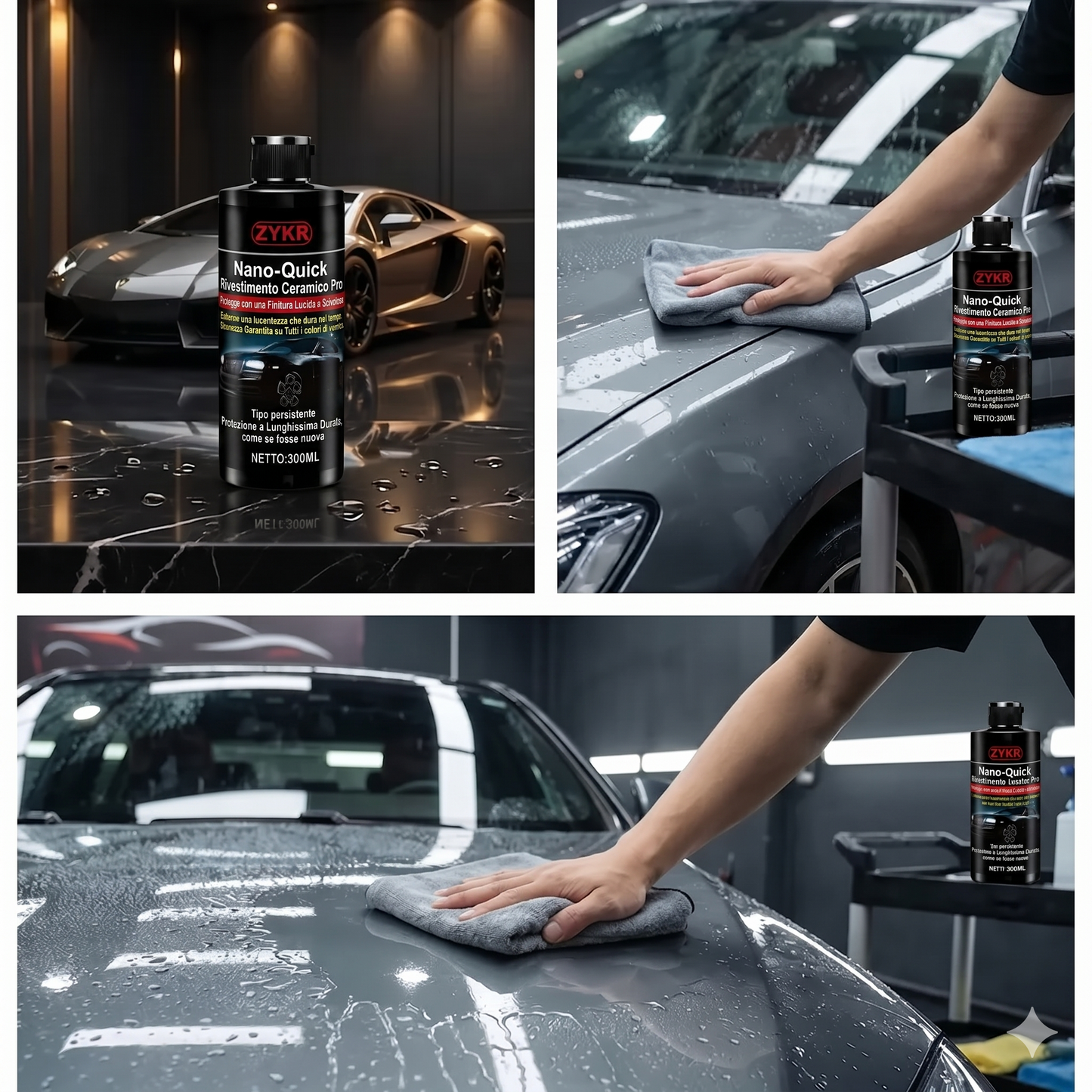 Protezione Auto Nanoceramica Idrorepellente Con Brillantezza