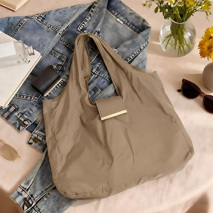 Borsa Pieghevole Resistente in Nylon con Gancio e Regolabile