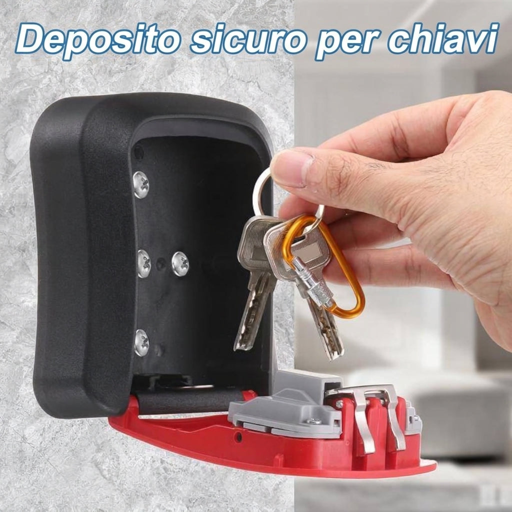 Sicurezza Chiavi Cassaforte Parete con Serratura 4 Cifre