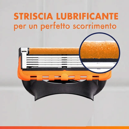 Confezione da 24 - Rasatura Ergonomica con Testina Rotante Lama Affilata Antiscivolo