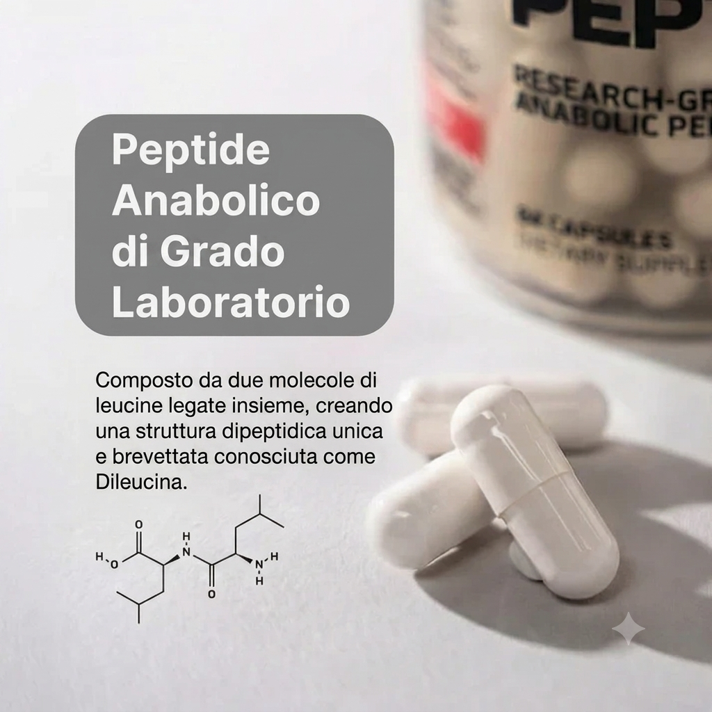 Dileucina, peptide muscolare 185 - 84 capsule