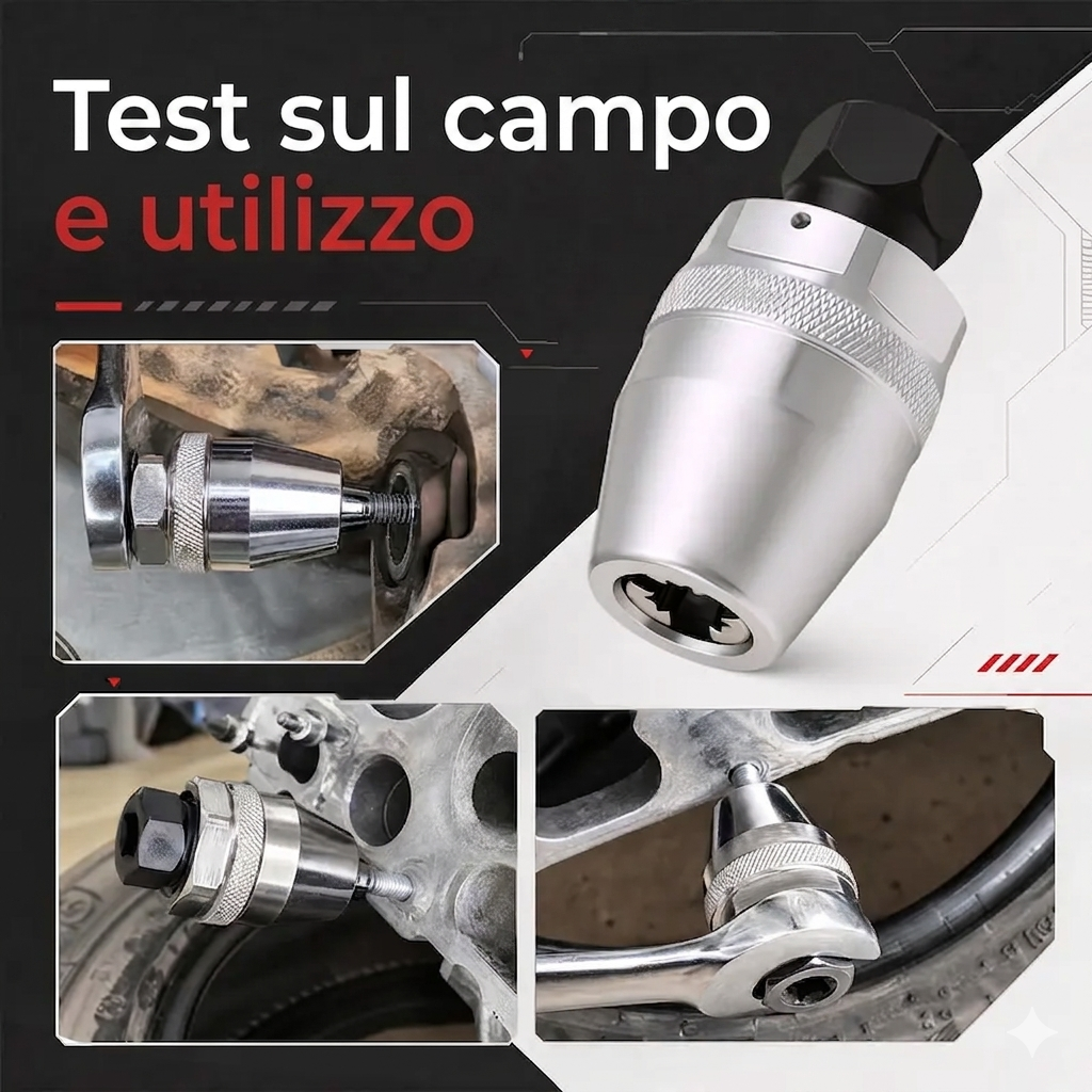 Rimozione Viti Rotte Set Estrattore 6-13mm Manuale Resistente