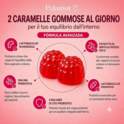 Palamot™ Caramelle gommose probiotiche per l'equilibrio ormonale