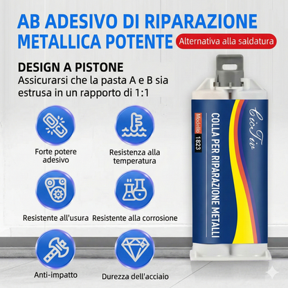Adesivo per fusione migliorato - Riparazione dei metalli