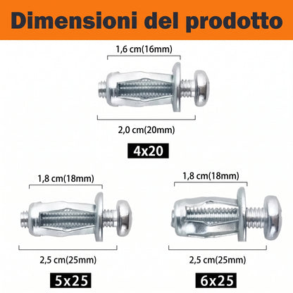 Fissaggio Resistente Rivetti a Dado in Acciaio Zincato