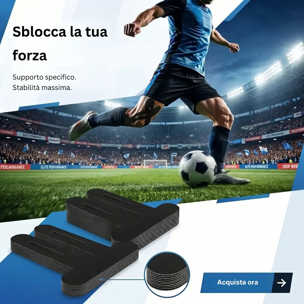 Supporto Istante Tape Kinesiologico Impermeabile e Traspirante