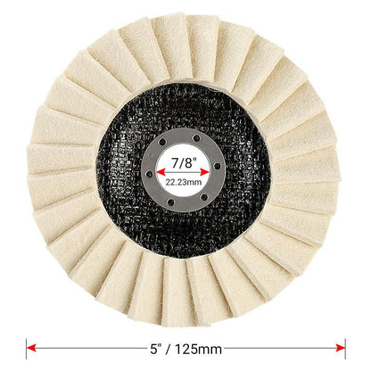 Finitura Lucida Set Ruote Lucidanti in Lana 5 Pollici Resistente