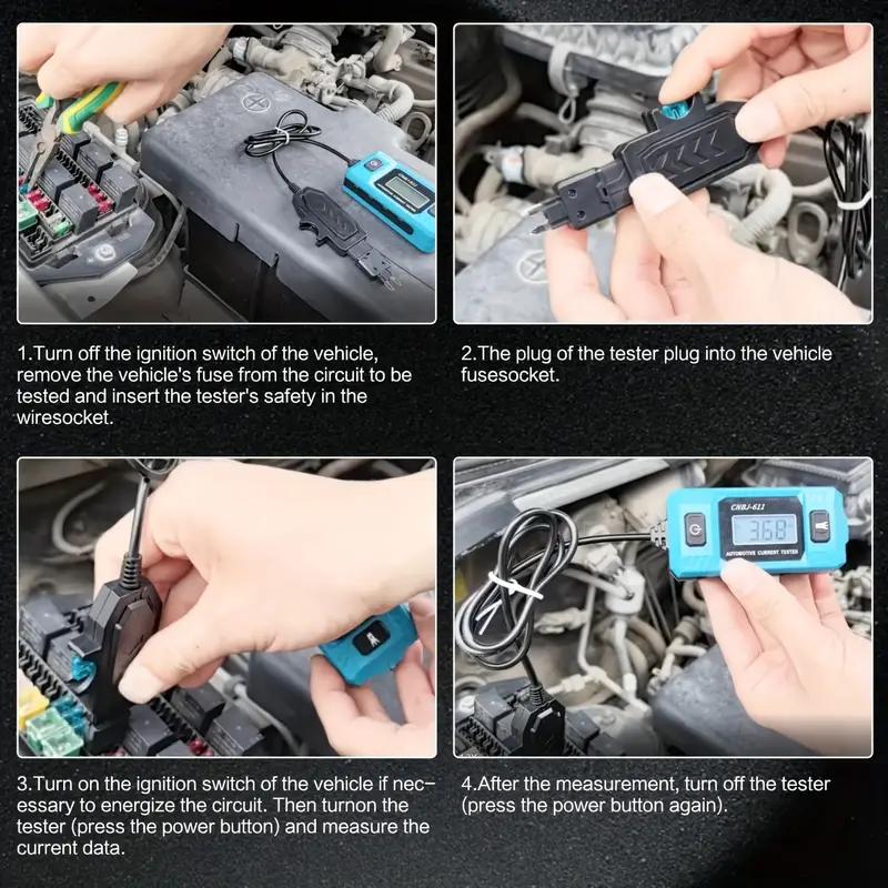 Misuratore Corrente Auto fino a 48V con Diagnosi Fusibili