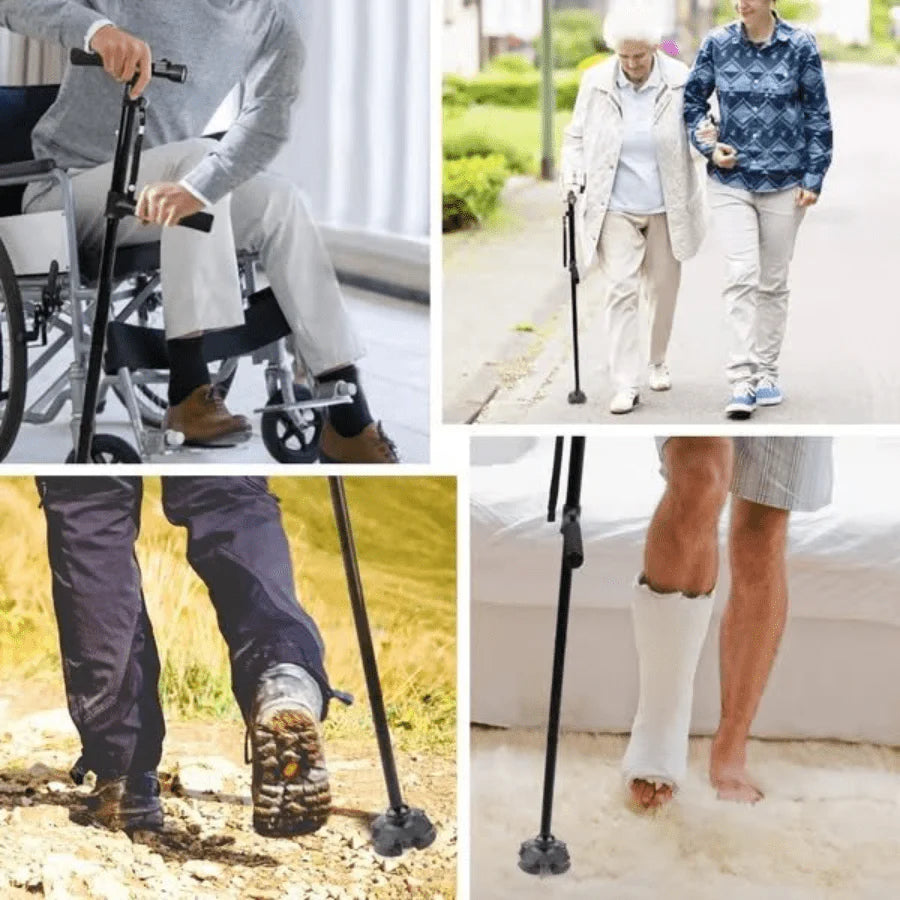 Il bastone che ti aiuta ad alzarti in piedi da solo e a camminare senza paura di cadere.