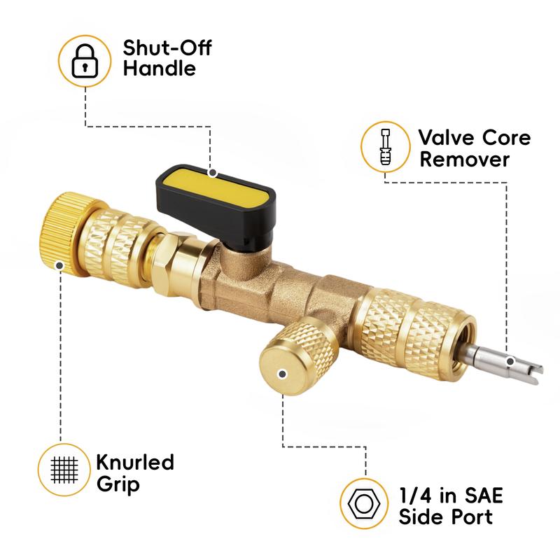 Strumento Rimozione Valvola AC con Kit Valvole e Guarnizioni