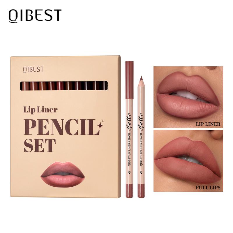 Lunga Durata Matite Labbra Opache Finitura Vellutata Set 12