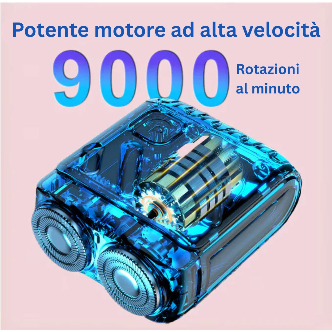 Rasoio elettrico 2025 – Rasatura a secco e a umido, compatto e potente, unisex