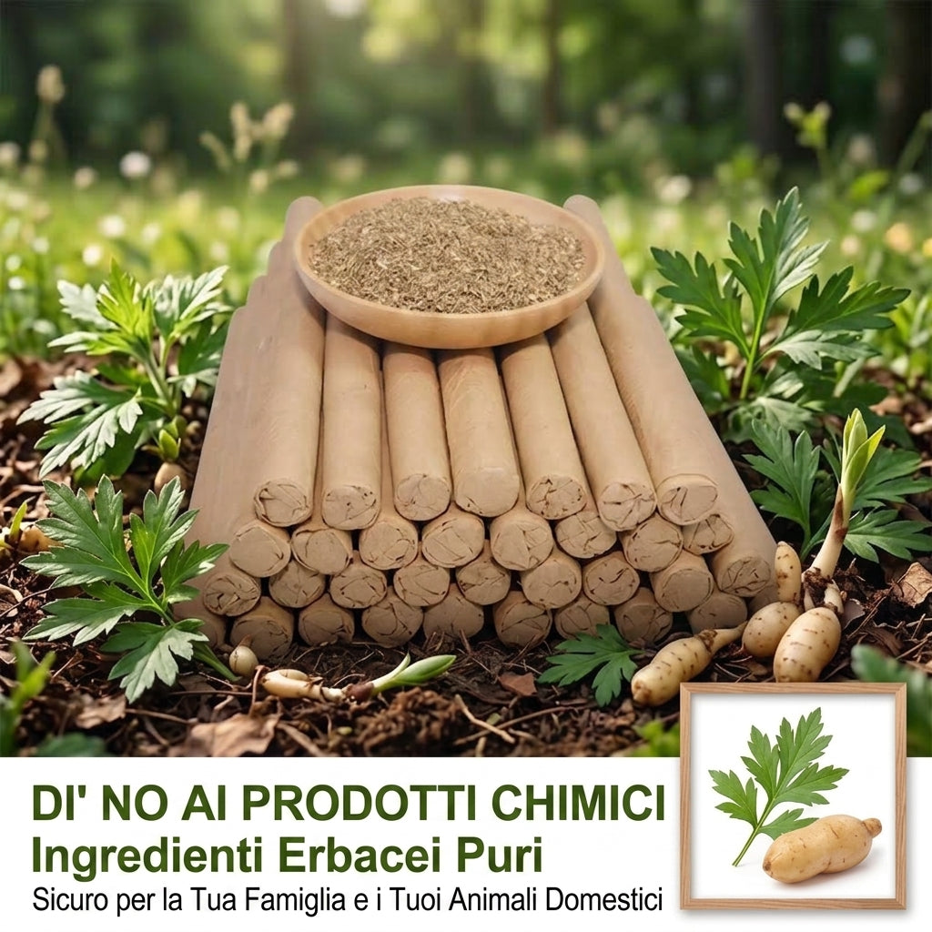 Aromaterapia Calmante Incenso Mugwort Lenta Combustione