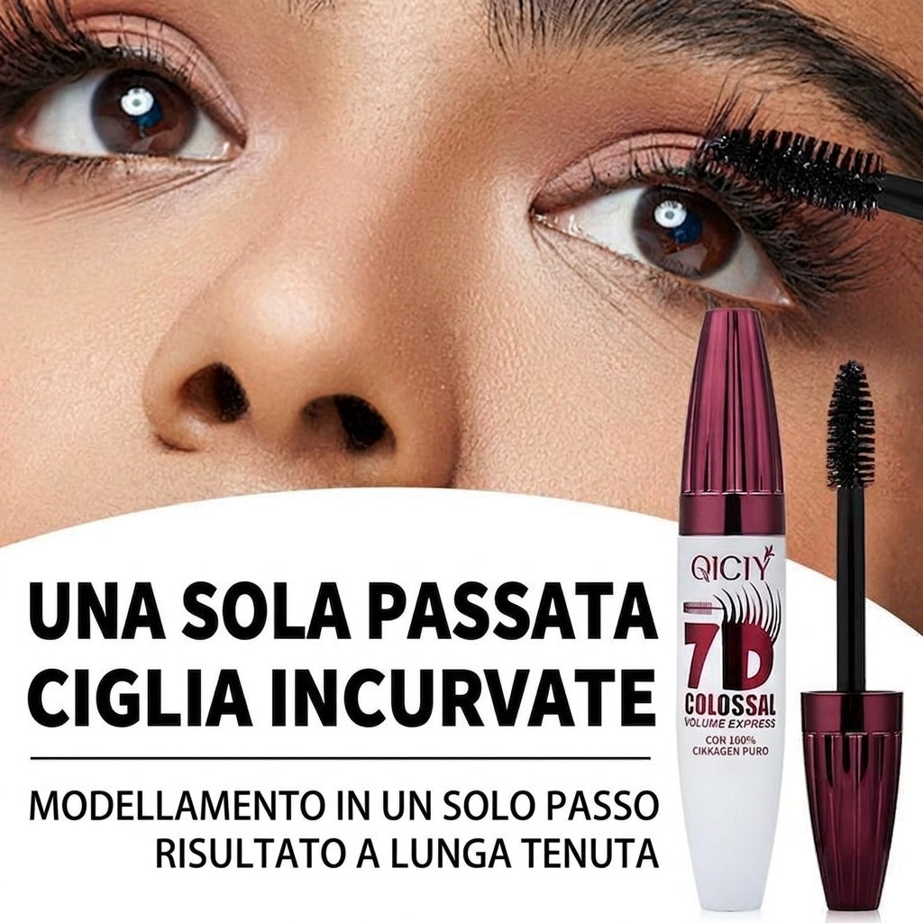Lunga Durata Mascara Ciglia 7D Impermeabile Effetto Naturale