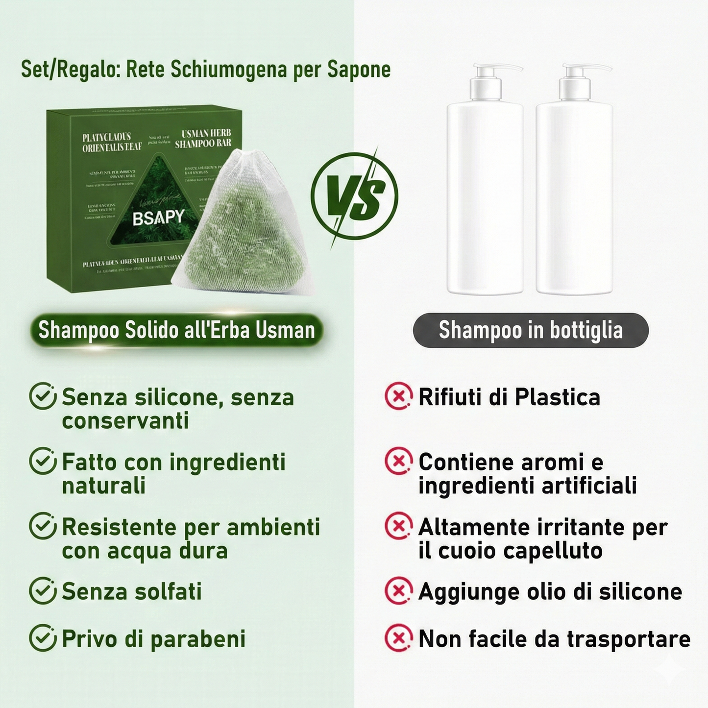 Shampoo solido anticaduta - 120 g
