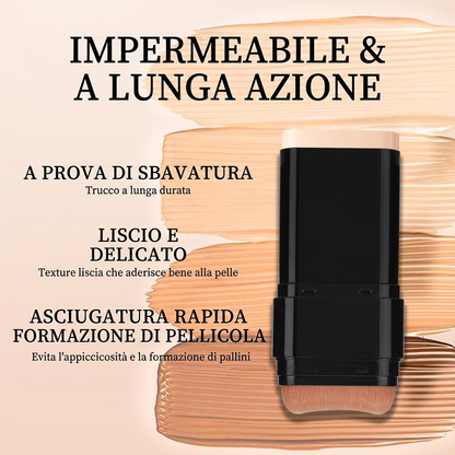 Copertura Impermeabile Stick Correttore Idratante con Pennello