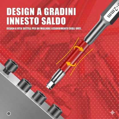 Set Cacciaviti Magnetici con Punta Esagonale per Viti Varie