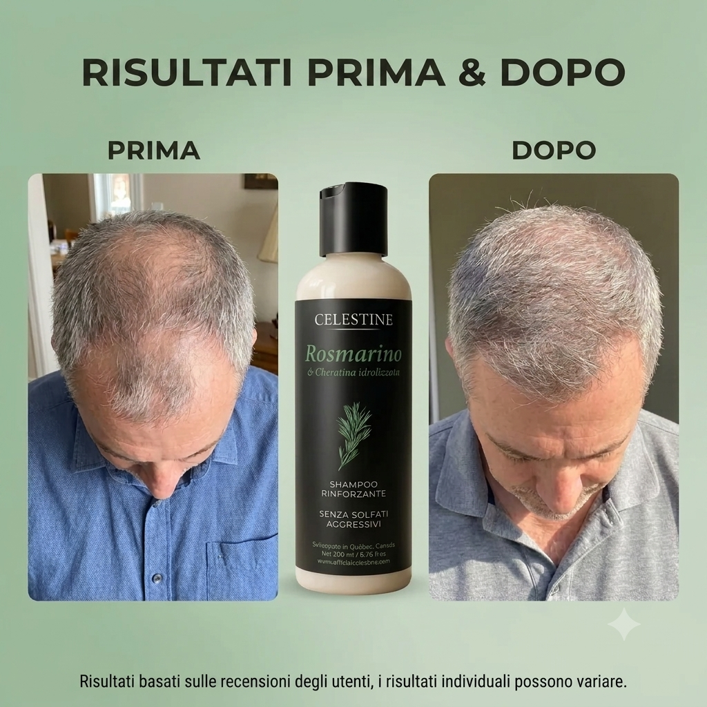 Celestine Shampoo al Rosmarino & Cheratina